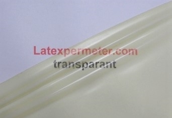 Latex transparent naturel par mètre, 0.25mm, LPM