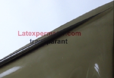 Transparent Black latex sheet, per meter 0.25mm. LPM
