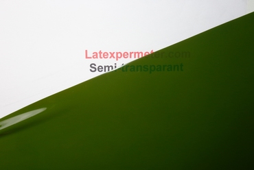 Latex Semi-Transparant Groen, per meter, 0.40mm. LPM