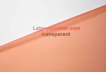 Transparente látex,Rosa salmón, rollo de 10m, 0.25mm, LPM
