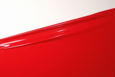 Latex per meter, Chilli-Rood, 0.60mm. 1m breed, LPM