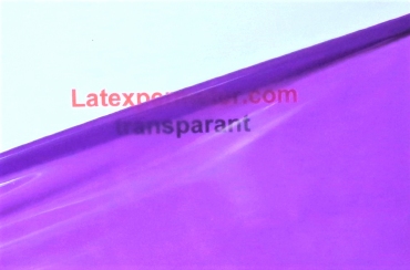 Super thin latex, Transparent Purple, 0.15 mm,1m wide, LPM