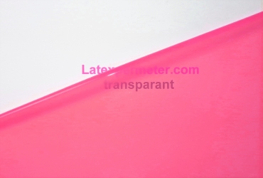 Latex Transparent pro meter,Candy-Pink, 0.25mm, 1m breit,LPM