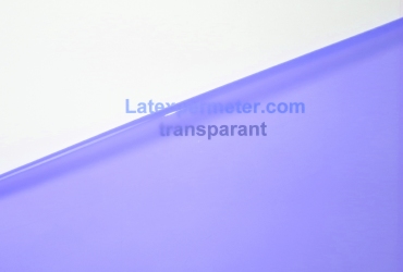 Transparent Medical Blue, latex sheeting, per meter 0.15mm. LPM