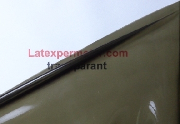 Latex Transparant-Zwart, per meter, 0.40mm. LPM